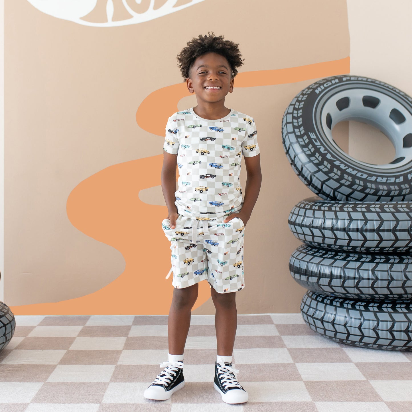 Toddler Basic Tee in Fast and Fierce