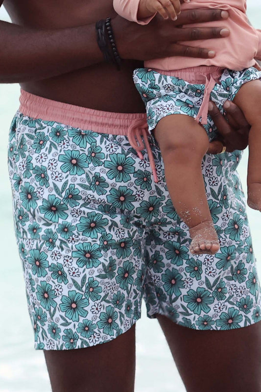 Men's Swim Trunks | Beachy Blooms